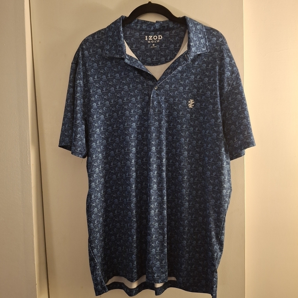 IZOD Golf Men's Blue Polo Shirt